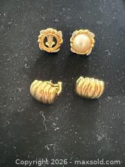 MaxSold Auction: Gold Earrings A - Vancouver (British Columbia, Canada) Estate Sale Online Auction - Balaclava Street