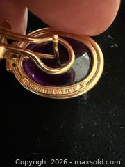 MaxSold Auction: Gold earrings with Amethyst and Diamonds A - Vancouver (British Columbia, Canada) Estate Sale Online Auction - Balaclava Street