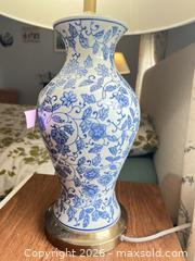 MaxSold Auction: Pair of Safavieh Blue & White Porcelain Table Lamps B - Acton (Massachusetts, USA) Moving Online Auction - West Side Drive