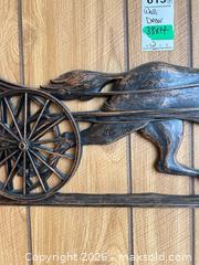 MaxSold Auction: Antique Bronze Metal Horse & Carriage Wall Decor B - Mississauga (Ontario, Canada) Estate Sale Online Auction - Teeswater Road