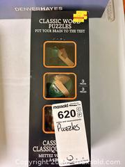 MaxSold Auction: Lot of Mixed Wooden & Metal Brain Teaser Puzzles B - Mississauga (Ontario, Canada) Estate Sale Online Auction - Teeswater Road