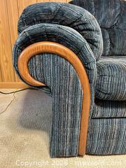 MaxSold Auction: Maple Mountain Industries Blue/Teal Multi-Color Sofa  D - Mississauga (Ontario, Canada) Estate Sale Online Auction - Teeswater Road