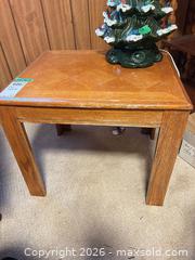 MaxSold Auction: Oak Parquet Inlay End Table D - Mississauga (Ontario, Canada) Estate Sale Online Auction - Teeswater Road