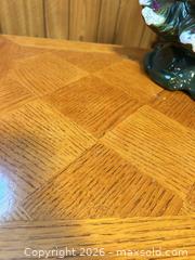 MaxSold Auction: Oak Parquet Inlay End Table D - Mississauga (Ontario, Canada) Estate Sale Online Auction - Teeswater Road