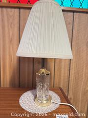 MaxSold Auction: Vintage Glass & Brass Table Lamp B - Mississauga (Ontario, Canada) Estate Sale Online Auction - Teeswater Road