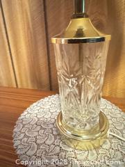 MaxSold Auction: Vintage Glass & Brass Table Lamp B - Mississauga (Ontario, Canada) Estate Sale Online Auction - Teeswater Road