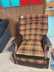 MaxSold Auction: Vintage Plaid Recliner Chair D - Mississauga (Ontario, Canada) Estate Sale Online Auction - Teeswater Road