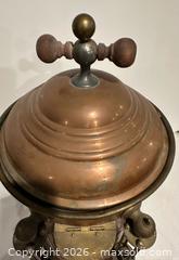 MaxSold Auction: Copper coffee Urn with Wooden Handles - Chelsea (Massachusetts, USA) SELLER MANAGED Downsizing Online Auction -  Admirals Way