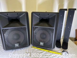 MaxSold Auction: Electro-Voice EV Sx100+ 2-way high-efficiency speakers (Pair) - Chelsea (Massachusetts, USA) SELLER MANAGED Downsizing Online Auction -  Admirals Way