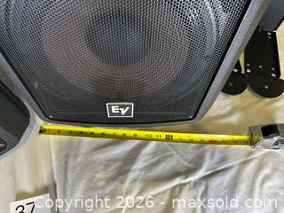 MaxSold Auction: Electro-Voice EV Sx100+ 2-way high-efficiency speakers (Pair) - Chelsea (Massachusetts, USA) SELLER MANAGED Downsizing Online Auction -  Admirals Way