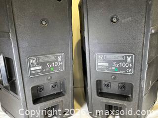 MaxSold Auction: Electro-Voice EV Sx100+ 2-way high-efficiency speakers (Pair) - Chelsea (Massachusetts, USA) SELLER MANAGED Downsizing Online Auction -  Admirals Way