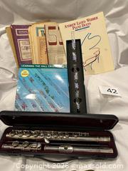 MaxSold Auction: Yamaha Concert Flute, Crystal Decorative Flute & Sheet Music - Chelsea (Massachusetts, USA) SELLER MANAGED Downsizing Online Auction -  Admirals Way