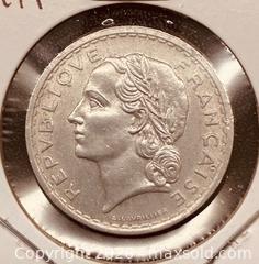 MaxSold Auction: 1949 French 5 Francs  - Newmarket (Ontario, Canada) PARTNER MANAGED Reseller Online Auction - Walter Avenue