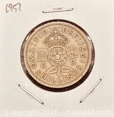MaxSold Auction: 1951 GB King George VI Two Shilling  - Newmarket (Ontario, Canada) PARTNER MANAGED Reseller Online Auction - Walter Avenue