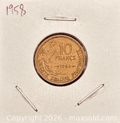 MaxSold Auction:  1958 French 10 Francs  - Newmarket (Ontario, Canada) PARTNER MANAGED Reseller Online Auction - Walter Avenue