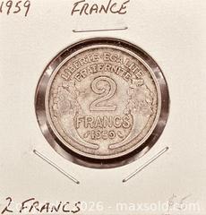 MaxSold Auction:  1959 French 2 Francs  - Newmarket (Ontario, Canada) PARTNER MANAGED Reseller Online Auction - Walter Avenue