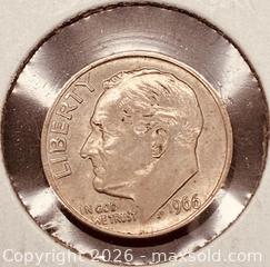 MaxSold Auction:  1966 US Roosevelt Dime - Newmarket (Ontario, Canada) PARTNER MANAGED Reseller Online Auction - Walter Avenue