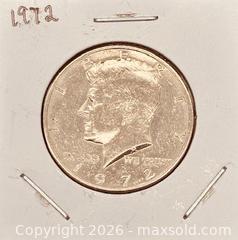 MaxSold Auction: 1972 US Kennedy Half Dollar  - Newmarket (Ontario, Canada) PARTNER MANAGED Reseller Online Auction - Walter Avenue