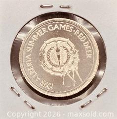 MaxSold Auction: 1975 Cdn. Red Deer, Alberta Trade Dollar   - Newmarket (Ontario, Canada) PARTNER MANAGED Reseller Online Auction - Walter Avenue