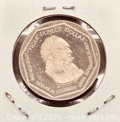 MaxSold Auction: 1977 Cdn. Port of Goderich, Ontario Trade Dollar   - Newmarket (Ontario, Canada) PARTNER MANAGED Reseller Online Auction - Walter Avenue