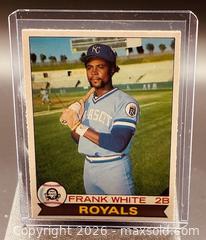 MaxSold Auction: 1979 Topps Frank White Baseball Collectible Trading Card  - Newmarket (Ontario, Canada) PARTNER MANAGED Reseller Online Auction - Walter Avenue
