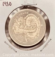 MaxSold Auction: 1980 Cdn. North Bay, Ontario Trade Dollar  - Newmarket (Ontario, Canada) PARTNER MANAGED Reseller Online Auction - Walter Avenue