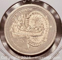 MaxSold Auction: 1980 Cdn. North Bay, Ontario Trade Dollar  - Newmarket (Ontario, Canada) PARTNER MANAGED Reseller Online Auction - Walter Avenue
