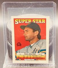 MaxSold Auction: 1988 O-Pee-Chee Paul Molitor Super Star Sticker Baseball Collectible Trading Card   - Newmarket (Ontario, Canada) PARTNER MANAGED Reseller Online Auction - Walter Avenue