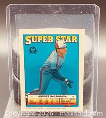 MaxSold Auction: 1988 O-Pee-Chee Super Star Sticker Andrés Galarraga Baseball Collectible Trading Card   - Newmarket (Ontario, Canada) PARTNER MANAGED Reseller Online Auction - Walter Avenue
