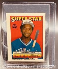 MaxSold Auction: 1988 O-Pee-Chee Superstar Sticker Tony Fernandez Baseball Collectible Trading Card   - Newmarket (Ontario, Canada) PARTNER MANAGED Reseller Online Auction - Walter Avenue