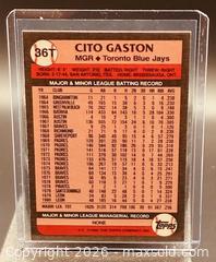 MaxSold Auction: 1989 Topps Cito Gaston Baseball Collectible Trading Card  - Newmarket (Ontario, Canada) PARTNER MANAGED Reseller Online Auction - Walter Avenue