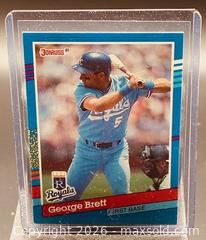MaxSold Auction: 1991 Donruss George Brett Baseball Collectible Trading Card   - Newmarket (Ontario, Canada) PARTNER MANAGED Reseller Online Auction - Walter Avenue