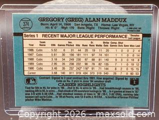 MaxSold Auction: 1991 Donruss Greg Maddux Baseball Collectible Trading Card   - Newmarket (Ontario, Canada) PARTNER MANAGED Reseller Online Auction - Walter Avenue