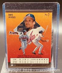 MaxSold Auction: 1991 Fleer Ultra David Justice Baseball Collectible Trading Card   - Newmarket (Ontario, Canada) PARTNER MANAGED Reseller Online Auction - Walter Avenue