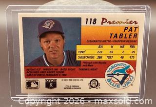 MaxSold Auction: 1991 O-Pee-Chee Premier Pat Tabler Baseball Collectible Trading Card  - Newmarket (Ontario, Canada) PARTNER MANAGED Reseller Online Auction - Walter Avenue
