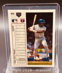 MaxSold Auction: 1991 Upper Deck Ruben Sierra Baseball Collectible Trading Card  - Newmarket (Ontario, Canada) PARTNER MANAGED Reseller Online Auction - Walter Avenue