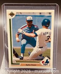 MaxSold Auction: 1991 Upper Deck Spike Owen Baseball Collectible Trading Card  - Newmarket (Ontario, Canada) PARTNER MANAGED Reseller Online Auction - Walter Avenue