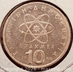 MaxSold Auction: 1994 Greek 10 Drachma  - Newmarket (Ontario, Canada) PARTNER MANAGED Reseller Online Auction - Walter Avenue