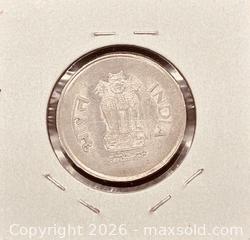 MaxSold Auction: 2002 India 1 Rupee  - Newmarket (Ontario, Canada) PARTNER MANAGED Reseller Online Auction - Walter Avenue