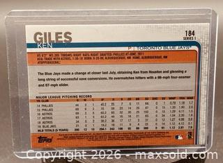 MaxSold Auction:  2019 Topps Series One Ken Giles Baseball Collectible Trading Card  - Newmarket (Ontario, Canada) PARTNER MANAGED Reseller Online Auction - Walter Avenue