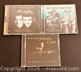 MaxSold Auction: Johnny Cash / Everly Brothers CD's  - Newmarket (Ontario, Canada) PARTNER MANAGED Reseller Online Auction - Walter Avenue