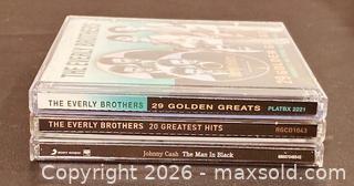 MaxSold Auction: Johnny Cash / Everly Brothers CD's  - Newmarket (Ontario, Canada) PARTNER MANAGED Reseller Online Auction - Walter Avenue