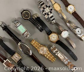 MaxSold Auction: (13) Vintage Pre-Loved Quartz Women's Wristwatches   - Toronto (Ontario, Canada) PARTNER MANAGED Reseller Online Auction - Queen Street West