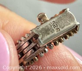 MaxSold Auction: Vintage 925 Silver  Woven Bracelet - Marked  - Toronto (Ontario, Canada) PARTNER MANAGED Reseller Online Auction - Queen Street West