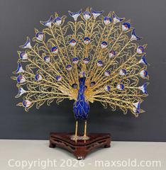 MaxSold Auction: Vintage Chinese Cloisonné Peacock Figurine - Toronto (Ontario, Canada) PARTNER MANAGED Reseller Online Auction - Queen Street West
