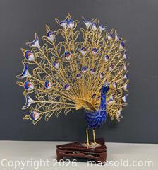 MaxSold Auction: Vintage Chinese Cloisonné Peacock Figurine - Toronto (Ontario, Canada) PARTNER MANAGED Reseller Online Auction - Queen Street West