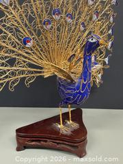 MaxSold Auction: Vintage Chinese Cloisonné Peacock Figurine - Toronto (Ontario, Canada) PARTNER MANAGED Reseller Online Auction - Queen Street West