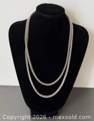 MaxSold Auction: Vintage Long 925 Silver Wheat Chain Necklace - Marked  - Toronto (Ontario, Canada) PARTNER MANAGED Reseller Online Auction - Queen Street West