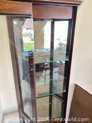 MaxSold Auction: Traditional Mahogany Tall Curio Cabinet with Mirrored Back - Olds (Alberta, Canada) PARTNER MANAGED Estate Sale Online Auction - 52 Street