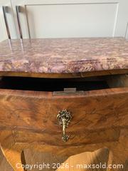 MaxSold Auction: Pair of vintage and antique French bedside tables (nightstands)  - Ottawa (Ontario, Canada) SELLER MANAGED Estate Sale Online Auction - Carling Avenue